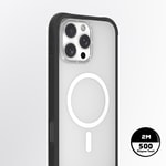Apple iPhone 16 Pro Max Kılıf M-Safe Şarj Özellikli Şeffaf Zore Folk Sert Kapak