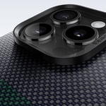 Apple iPhone 16 Pro Max Kılıf M-safe Şarj Özellikli Karbon Fiber Tasarımlı Benks Aurora ArmorAir Kevlar Kapak