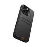 Apple iPhone 16 Pro Max Kılıf M-safe Şarj Özellikli Raptic Slim Wallet Serisi Deri Görünümlü Kartlıklı Standlı Kapak