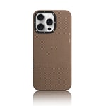 Apple iPhone 16 Pro Max Kılıf M-safe Şarj Özellikli Aramid Fiber Youngkit 1500D Extreme Wing Titanyum-Gold Serisi Kapak