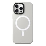 Apple iPhone 16 Pro Max Kılıf M-safe Şarj Özellikli Kamera Standlı Youngkit Bitty Cream Kapak