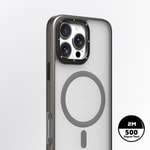 Apple iPhone 16 Pro Max Kılıf M-safe Şarj Özellikli Cam Arka Yüzey TPU Youngkit Gemstone Serisi Kapak