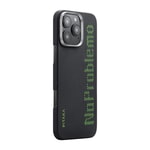 Apple iPhone 16 Pro Max Kılıf M-safe Şarj Özellikli Lumintex Teknolojili Fosforlu Aramid Fiber Pitaka Tactile Woven Aries Serisi NoProblemo Kapak