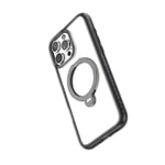 Apple iPhone 16 Pro Max Kılıf M-safe Şarj Özellikli Raptic AirJoy Serisi Boncuk Tasarımlı 360 Derece Dönebilen Standlı Kapak