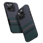 Apple iPhone 16 Pro Max Kılıf M-safe Şarj Özellikli Karbon Fiber Tasarımlı Benks Aurora ArmorPro Kevlar Kapak