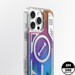 Apple iPhone 16 Pro Max Kılıf M-safe Şarj Özellikli Parlak Kumlu Sıvılı Tasarımlı Galaxy Fantasy Serisi Kapak