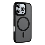 Apple iPhone 16 Pro Max Kılıf Mat Arka Yüzey Wireless Şarj Özellikli Zore Flet M-safe Kapak