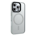 Apple iPhone 16 Pro Max Kılıf Mat Arka Yüzey Wireless Şarj Özellikli Zore Flet M-safe Kapak