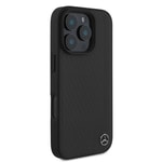 Apple iPhone 16 Pro Max Kılıf Mercedes Benz Orjinal Lisanslı M-safe Şarj Özellikli 3D Metal Logolu Wood Imitation Deri Kapak