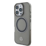 Apple iPhone 16 Pro Max Kılıf Mercedes Benz Orjinal Lisanslı M-safe Şarj Özellikli Saydam Yüzey Silver Ring Kapak