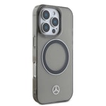 Apple iPhone 16 Pro Max Kılıf Mercedes Benz Orjinal Lisanslı M-safe Şarj Özellikli Saydam Yüzey Silver Ring Kapak