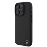 Apple iPhone 16 Pro Max Kılıf Mercedes Benz Orjinal Lisanslı M-safe Şarj Özellikli 3D Metal Logolu Wood Imitation Deri Kapak