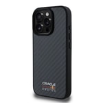 Apple iPhone 16 Pro Max Kılıf Redbull Orjinal Lisanslı M-safe Şarj Özellikli Karbon Fiber Tasarımlı Parlayan Logolu Kapak