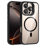 Apple iPhone 16 Pro Max Kılıf Standlı ve Kamera Lens Hediyeli M-Safe Şarj Özellikli Zore Etro Kapak
