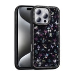 Apple iPhone 16 Pro Max Kılıf Taşlı ve Simli Tasarım Zore Azra Kapak