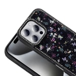 Apple iPhone 16 Pro Max Kılıf Taşlı ve Simli Tasarım Zore Azra Kapak