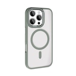 Apple iPhone 16 Pro Max Kılıf Wireless Şarj Özellikli Zore Krom M-safe Silikon Kapak