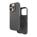 Apple iPhone 16 Pro Max Kılıf Wiwu DCC-208 M-safe Şarj Özellikli Kamera Standlı Aramid Fiber Tasarım Kapak