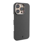 Apple iPhone 16 Pro Max Kılıf Wiwu DCC-206 M-safe Şarj Özellikli Kamera Standlı Aramid Fiber Tasarım Kapak
