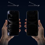 Apple iPhone 16 Pro Wiwu Wi-SQ009 Easy Install iPrivacy 360° Anti-Peep Oleofobik Temperli Cam Ekran Koruyucu + Kolay Uygulama Aparatlı