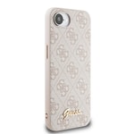 Apple iPhone 16E Kılıf Guess Orjinal Lisanslı 4G Desenli Script Metal Logolu Kapak