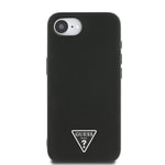 Apple iPhone 16E Kılıf Guess Orjinal Lisanslı M-safe Şarj Özellikli Grained Triangle Kapak