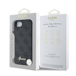Apple iPhone 16E Kılıf Guess Orjinal Lisanslı 4G Desenli Script Metal Logolu Kapak