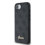 Apple iPhone 16E Kılıf Guess Orjinal Lisanslı 4G Desenli Script Metal Logolu Kapak