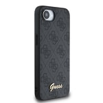 Apple iPhone 16E Kılıf Guess Orjinal Lisanslı 4G Desenli Script Metal Logolu Kapak