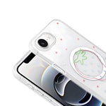 Apple iPhone 16E Kılıf M-Safe Şarj Özellikli Şeffaf Zore Folk Sert Kapak