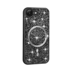 Apple iPhone 16E Kılıf Pırlanta Tasarımlı M-safe Şarj Özellikli Zore Mozaik Silikon Kapak