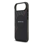 Apple iPhone 17 Air Kılıf AMG Orjinal Lisanslı M-safe Şarj Özellikli Çift Katmanlı Kırmızı Çapraz Çizgili Kapak