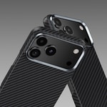 Apple iPhone 17 Air Kılıf Benks M-safe Şarj Özellikli Metal Kamera Çerçeveli Magnetik ArmorAir 600D Kevlar Fiber Kapak