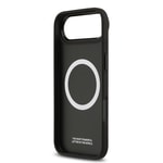 Apple iPhone 17 Air Kılıf BMW Orjinal Lisanslı M-safe Şarj Özellikli Deri Arka Yüzey Metal Logolu Delikli Şerit Tasarımlı Kapak
