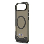 Apple iPhone 17 Air Kılıf BMW Orjinal Lisanslı M-safe Şarj Özellikli Metal Buton Tasarımlı Tranparan M Dizayn Kapak