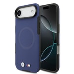 Apple iPhone 17 Air Kılıf BMW Orjinal Lisanslı M-safe Şarj Özellikli Metal Logolu Delikli M Dizayn Deri Kapak