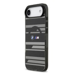 Apple iPhone 17 Air Kılıf BMW Orjinal Lisanslı M-safe Şarj Özellikli Metal Kamera Butonlu Yatay Şeritli M Dizayn Kapak