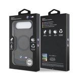 Apple iPhone 17 Air Kılıf BMW Orjinal Lisanslı M-safe Şarj Özellikli Metal Buton Tasarımlı Tranparan M Dizayn Kapak