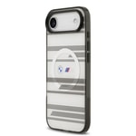 Apple iPhone 17 Air Kılıf BMW Orjinal Lisanslı M-safe Şarj Özellikli Metal Kamera Butonlu Yatay Şeritli M Dizayn Kapak