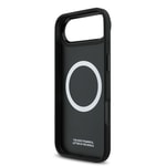 Apple iPhone 17 Air Kılıf BMW Orjinal Lisanslı M-safe Şarj Özellikli Deri Arka Yüzey Metal Logolu Delikli Şerit Tasarımlı Kapak