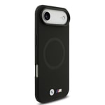 Apple iPhone 17 Air Kılıf BMW Orjinal Lisanslı M-safe Şarj Özellikli Metal Logolu Delikli M Dizayn Deri Kapak