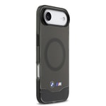 Apple iPhone 17 Air Kılıf BMW Orjinal Lisanslı M-safe Şarj Özellikli Metal Buton Tasarımlı Tranparan M Dizayn Kapak