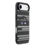 Apple iPhone 17 Air Kılıf BMW Orjinal Lisanslı M-safe Şarj Özellikli Metal Kamera Butonlu Yatay Şeritli M Dizayn Kapak