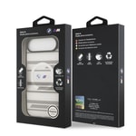 Apple iPhone 17 Air Kılıf BMW Orjinal Lisanslı M-safe Şarj Özellikli Metal Kamera Butonlu Yatay Şeritli M Dizayn Kapak