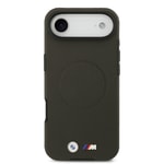 Apple iPhone 17 Air Kılıf BMW Orjinal Lisanslı M-safe Şarj Özellikli Metal Logolu Delikli M Dizayn Deri Kapak