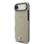 Apple iPhone 17 Air Kılıf BMW Orjinal Lisanslı M-safe Şarj Özellikli Metal Logolu Delikli M Dizayn Deri Kapak