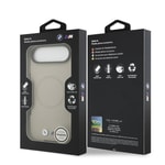 Apple iPhone 17 Air Kılıf BMW Orjinal Lisanslı M-safe Şarj Özellikli Metal Logolu Delikli M Dizayn Deri Kapak