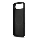 Apple iPhone 17 Air Kılıf DKNY Orjinal Lisanslı M-safe Şarj Özellikli 3D Yazılı Grid Pattern Kapak