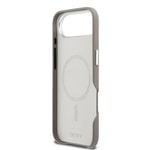 Apple iPhone 17 Air Kılıf DKNY Orjinal Lisanslı M-safe Şarj Özellikli PU Büyük Dikey Logolu Kapak