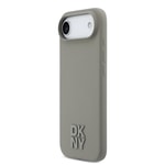 Apple iPhone 17 Air Kılıf DKNY Orjinal Lisanslı M-safe Şarj Özellikli Metal Logolu Silikon Kapak